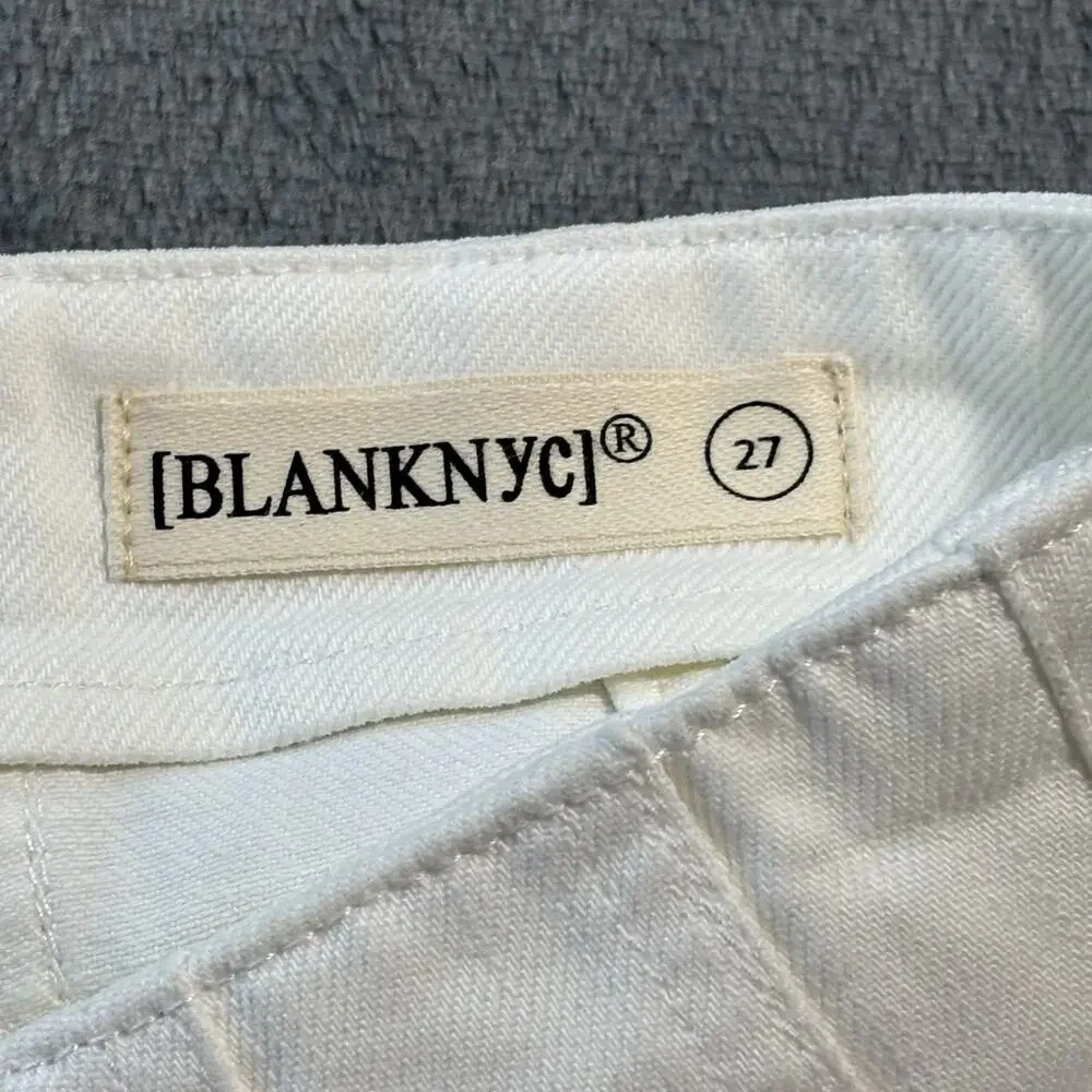 Blank NYC Womens Shorts‎ 27 White High Rise Denim Belt Classic Minimalist Preppy